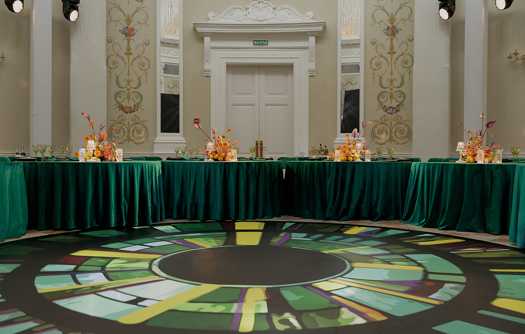 Декор зала Ротонда на Вилле принца Ольденбургского